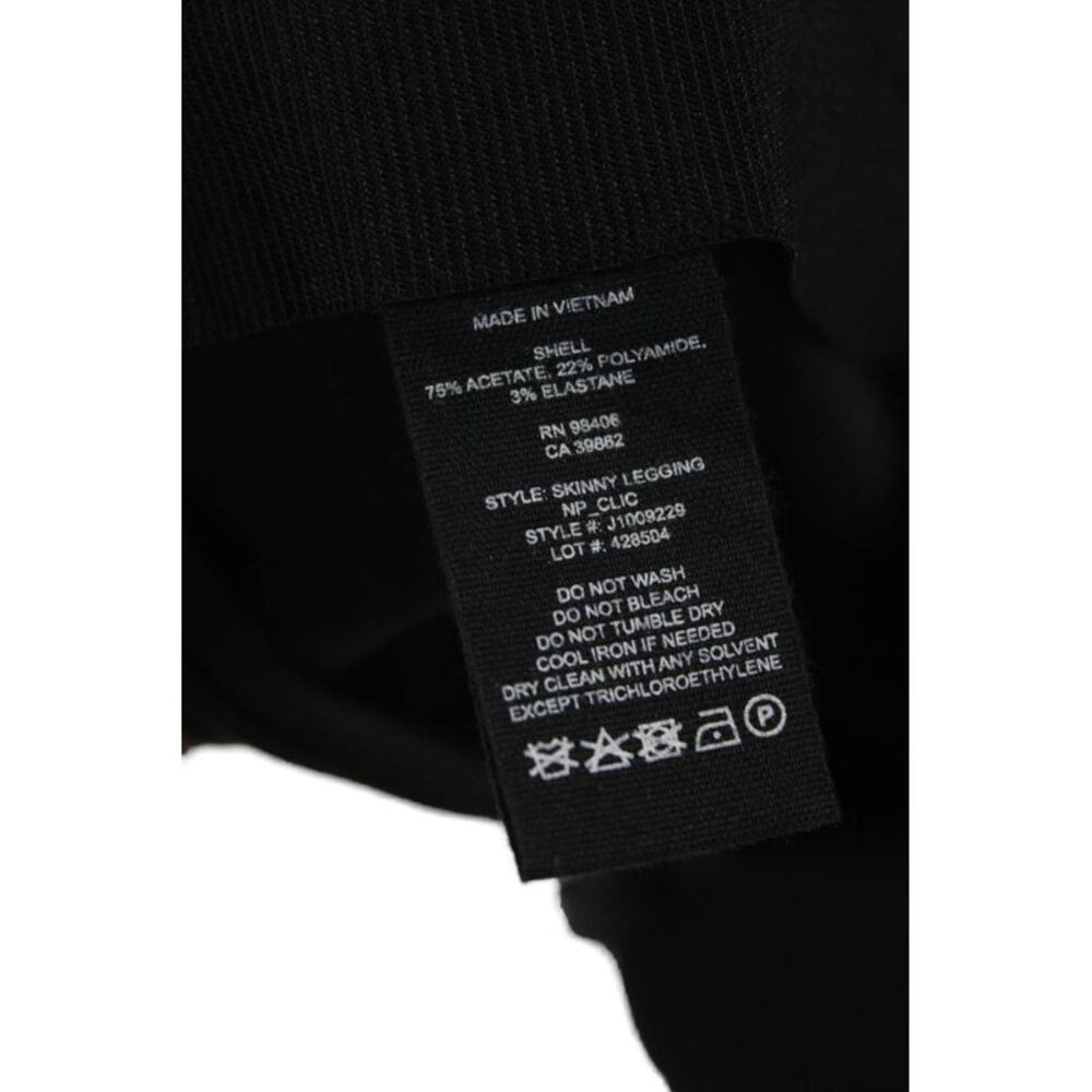 Theory Womens Black Skinny Leggings Acetate Size 4_7